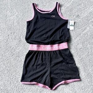 NWT Calvin Klein Performance girls one piece romper size large 12/14